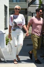 BRIGITTE NIELSEN Out for Lunch in Los Angeles 07/06/2017