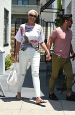 BRIGITTE NIELSEN Out for Lunch in Los Angeles 07/06/2017