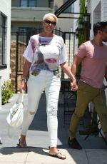 BRIGITTE NIELSEN Out for Lunch in Los Angeles 07/06/2017