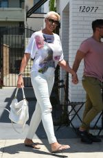 BRIGITTE NIELSEN Out for Lunch in Los Angeles 07/06/2017