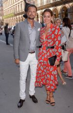 BROOKE BURKE Arrives at Christian Dior Show at Haute Couture Fashion Week in Paris 07/03/2017