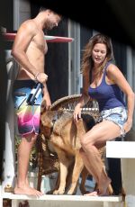 BROOKE BURKE in Bikini at Her Beach House in Malibu 07/25/2017