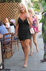 BROOKE HOGAN in Short Dress Out in Beverly Hills 07/18/2017