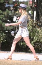 CAITY LOTZ on the Set of Legends of Tomorrow in Vancouver 07/20/2017