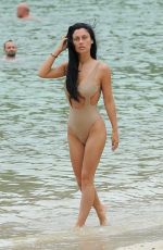 CALLY JANE BEECH in Swimsuit on the Beach in Ibiza 07/26/2017