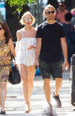 CANDICE SWANEPOEL and Hermann Nicoli Out to Brunch in New York 07/04/2017
