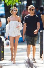 CANDICE SWANEPOEL and Hermann Nicoli Out to Brunch in New York 07/04/2017