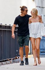 CANDICE SWANEPOEL and Hermann Nicoli Out to Brunch in New York 07/04/2017