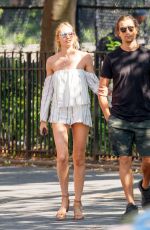 CANDICE SWANEPOEL and Hermann Nicoli Out to Brunch in New York 07/04/2017