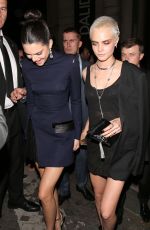 CARA DELEVINGNE and KENDALL JENNER at Vogue Party at Paris Fashion Week 07/04/2017