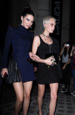 CARA DELEVINGNE and KENDALL JENNER at Vogue Party at Paris Fashion Week 07/04/2017