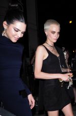 CARA DELEVINGNE and KENDALL JENNER at Vogue Party at Paris Fashion Week 07/04/2017