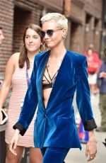 CARA DELEVINGNE Arrives at Late Show with Stephen Colbert in New York 07/20/2017