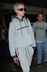 CARA DELEVINGNE Arrives at LAX Airport in Los Angeles 07/15/2017