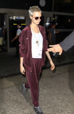 CARA DELEVINGNE Arrives at LAX Airport in Los Angeles 07/29/2017