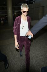 CARA DELEVINGNE Arrives at LAX Airport in Los Angeles 07/29/2017