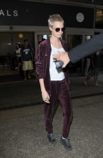 CARA DELEVINGNE Arrives at LAX Airport in Los Angeles 07/29/2017