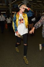 CARA DELEVINGNE Arrives in London 07/07/2017