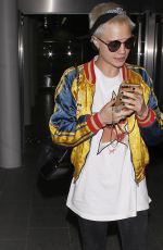 CARA DELEVINGNE Arrives in London 07/07/2017