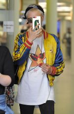 CARA DELEVINGNE Arrives in London 07/07/2017