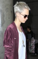 CARA DELEVINGNE at Los Angeles International Airport 05/29/2017