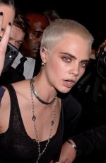 CARA DELEVINGNE at Vogue Party at Paris Fashion Week 07/04/2017