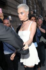 CARA DELEVINGNE Out at Haute Couture Fashion Week in Paris 07/03/2017