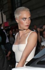 CARA DELEVINGNE Out at Haute Couture Fashion Week in Paris 07/03/2017