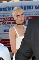 CARA DELEVINGNE Out at Haute Couture Fashion Week in Paris 07/03/2017