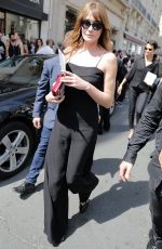 CARLA BRUNI Leaves Jean Paul Gaultier Fashion Show at Haute Couture Fashion Week in Paris 07/05/2017