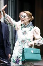 CELINE DION Leaves Her Hotel in Paris 07/02/2017