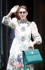 CELINE DION Leaves Her Hotel in Paris 07/02/2017