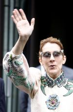 CELINE DION Leaves Her Hotel in Paris 07/02/2017
