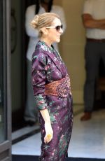 CELINE DION Leaves Her Hotel in Paris 07/05/2017