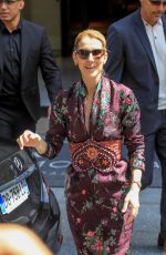 CELINE DION Leaves Her Hotel in Paris 07/05/2017