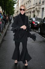 CELINE DION Leaves Royal Monceau Hotel in Paris 07/01/2017