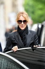 CELINE DION Leaves Royal Monceau Hotel in Paris 07/01/2017