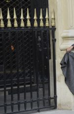 CELINE DION on the Set of a Photoshoot at Palais Royal in Paris 07/06/2017