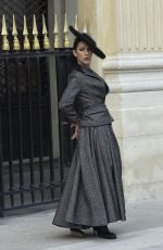 CELINE DION on the Set of a Photoshoot at Palais Royal in Paris 07/06/2017
