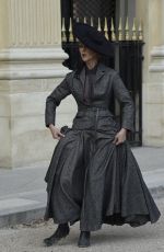 CELINE DION on the Set of a Photoshoot at Palais Royal in Paris 07/06/2017