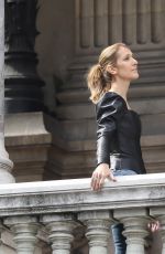 CELINE DIONon the Set of a Photoshoot in Paris 07/10/2017