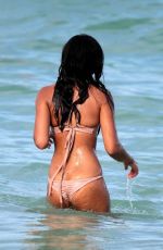 CHANEL IMAN in Bikini at a Beach in Miami 06/30/2017