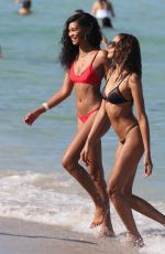 CHANEL IMAN in Bikini on the Beach in Miami 07/01/2017