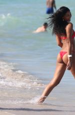 CHANEL IMAN in Bikini on the Beach in Miami 07/01/2017