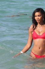 CHANEL IMAN in Bikini on the Beach in Miami 07/01/2017