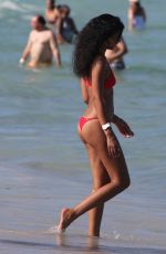 CHANEL IMAN in Bikini on the Beach in Miami 07/01/2017