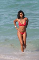 CHANEL IMAN in Bikini on the Beach in Miami 07/01/2017