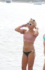 CHANEL WEST COAST with Sisters LANA and STEPHY SCOLARO at a Beach in Ibiza 07/26/2017