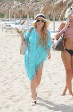 CHANEL WEST COAST with Sisters LANA and STEPHY SCOLARO at a Beach in Ibiza 07/26/2017