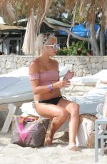 CHANEL WEST COAST with Sisters LANA and STEPHY SCOLARO at a Beach in Ibiza 07/26/2017